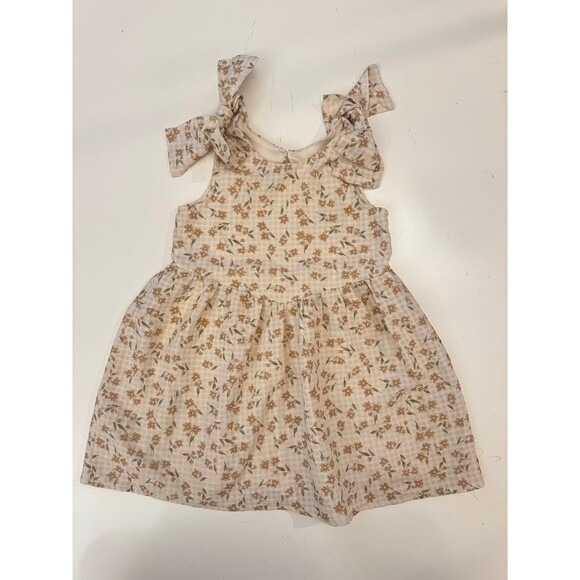 Other - Mabel + Honey Floral Tie Shoulder Dress Size 5 Cottagecore Boho Prairie Neutral